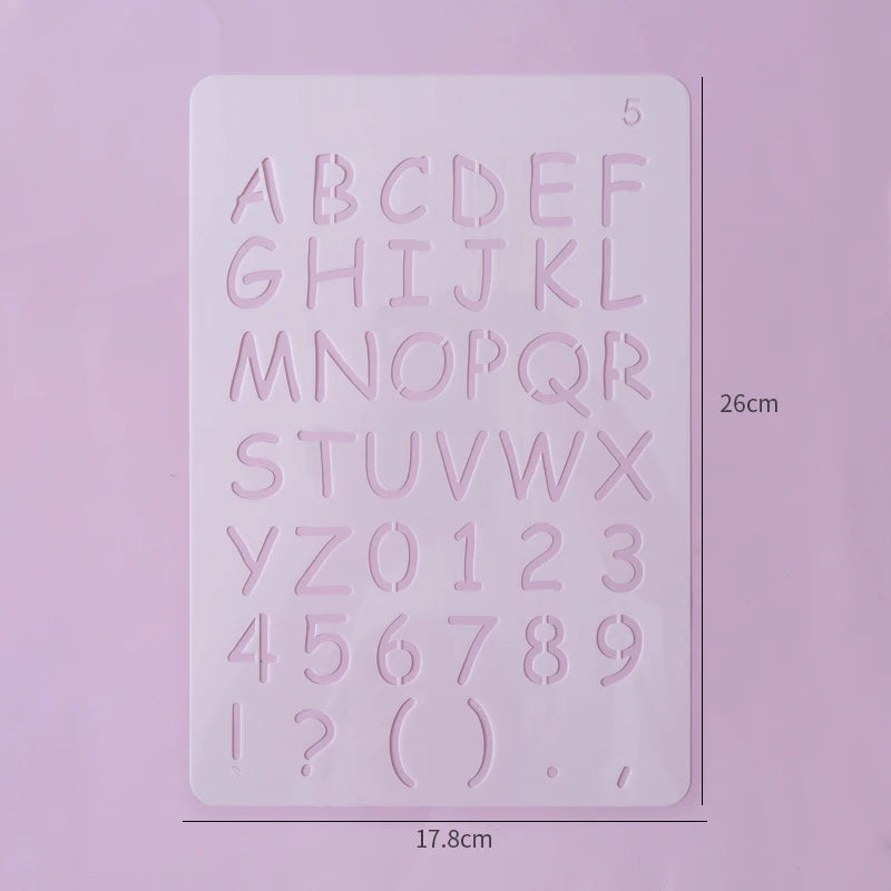 moule décoration gâteau alphabet numérique transparent lettres chiffres ponctuation respectueux environnement