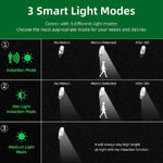 lampe solaire moderne led noir ip65 télécommande détecteur mouvementextérieur autonomie minimaliste