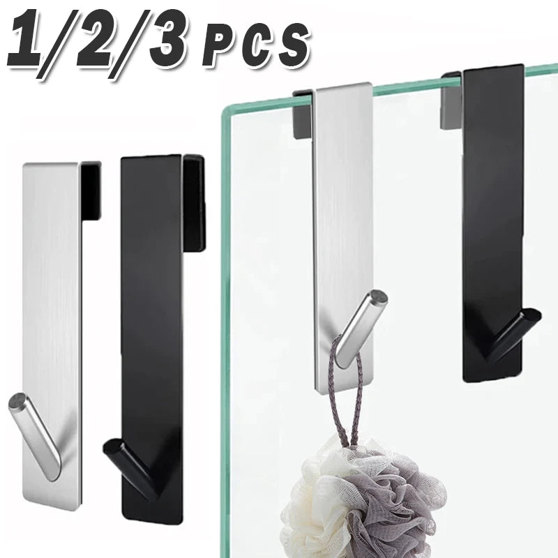 porte serviettes moderne acier inoxydable noir argenté adhésif serviette brosse gant bain minimaliste salle