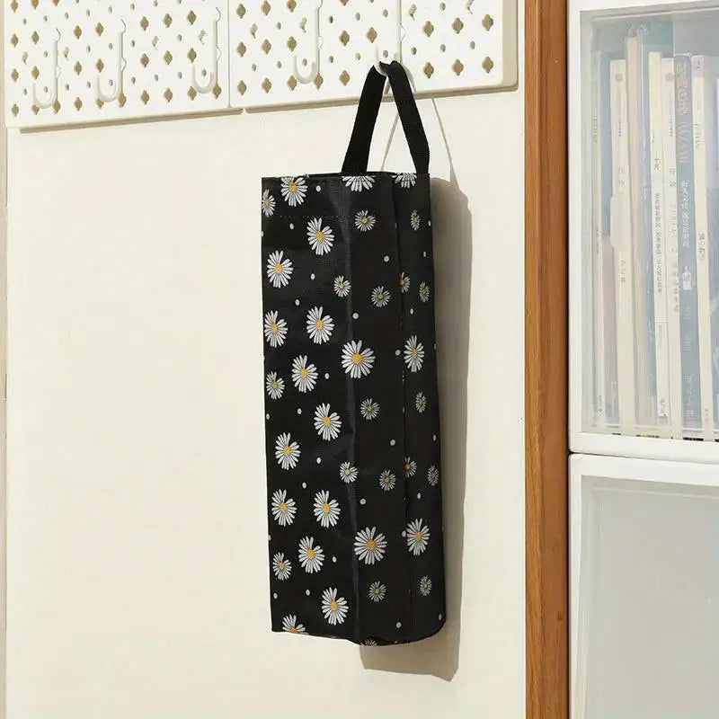 poches murales sacs chien motifs fleurs marguerites rose bleu jaune noir decorative chambre