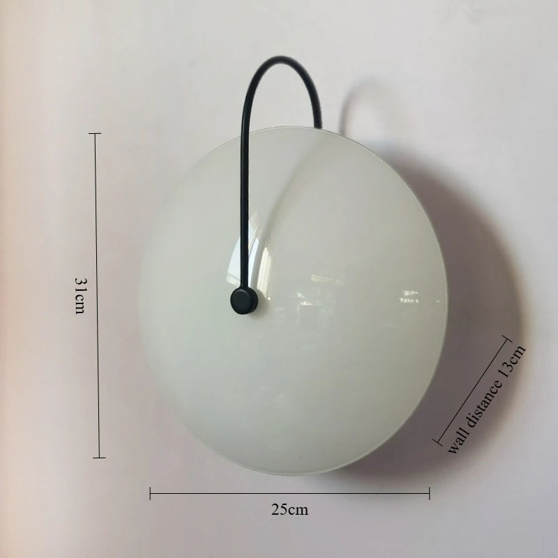 lampe murale moderne transparente rayures fines chambre coucher salle bain éclairage quotidien led verre