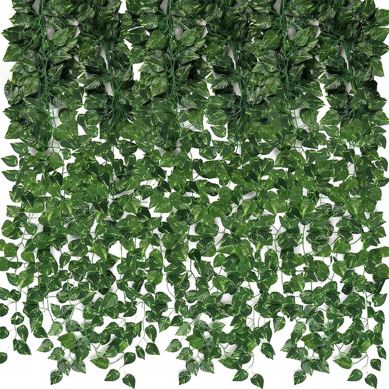 guirlande artificielle feuilles vertes vigne moderne décoration intérieure accrochable bricolage mariage festives