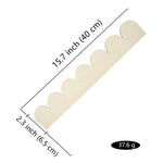 plaques décoratives bois ondulées naturel classique rustique bord fenêtre mur 12pcs 24pcs différentes tailles