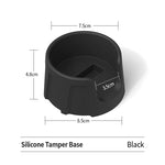 tapis silicone antidérapant espresso compactage broyage préparation machine portafiltre grains moulus