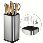 ensemble couteaux cuisine poignées bois naturel acier inoxydable respectueux environnement moderne fonctionnel couteau chef