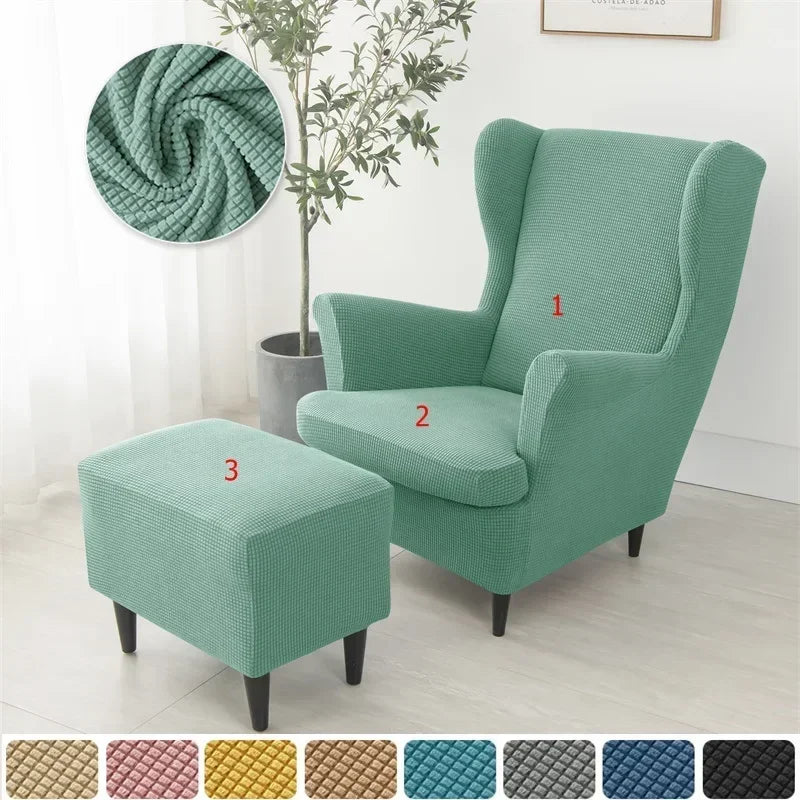 housse polaire fauteuil carreaux vert menthe moderne antidérapante chaise banquet mariage protège meuble réutilisable