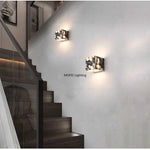 lampe murale led moderne marbre blanc noir gris interrupteur salle manger chambre entrée 4000k