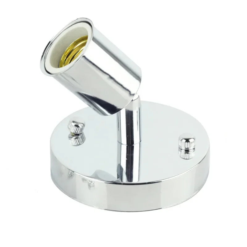 support mural moderne ampoule led argenté doré cuivre vis fixations chambre cuisine salle manger