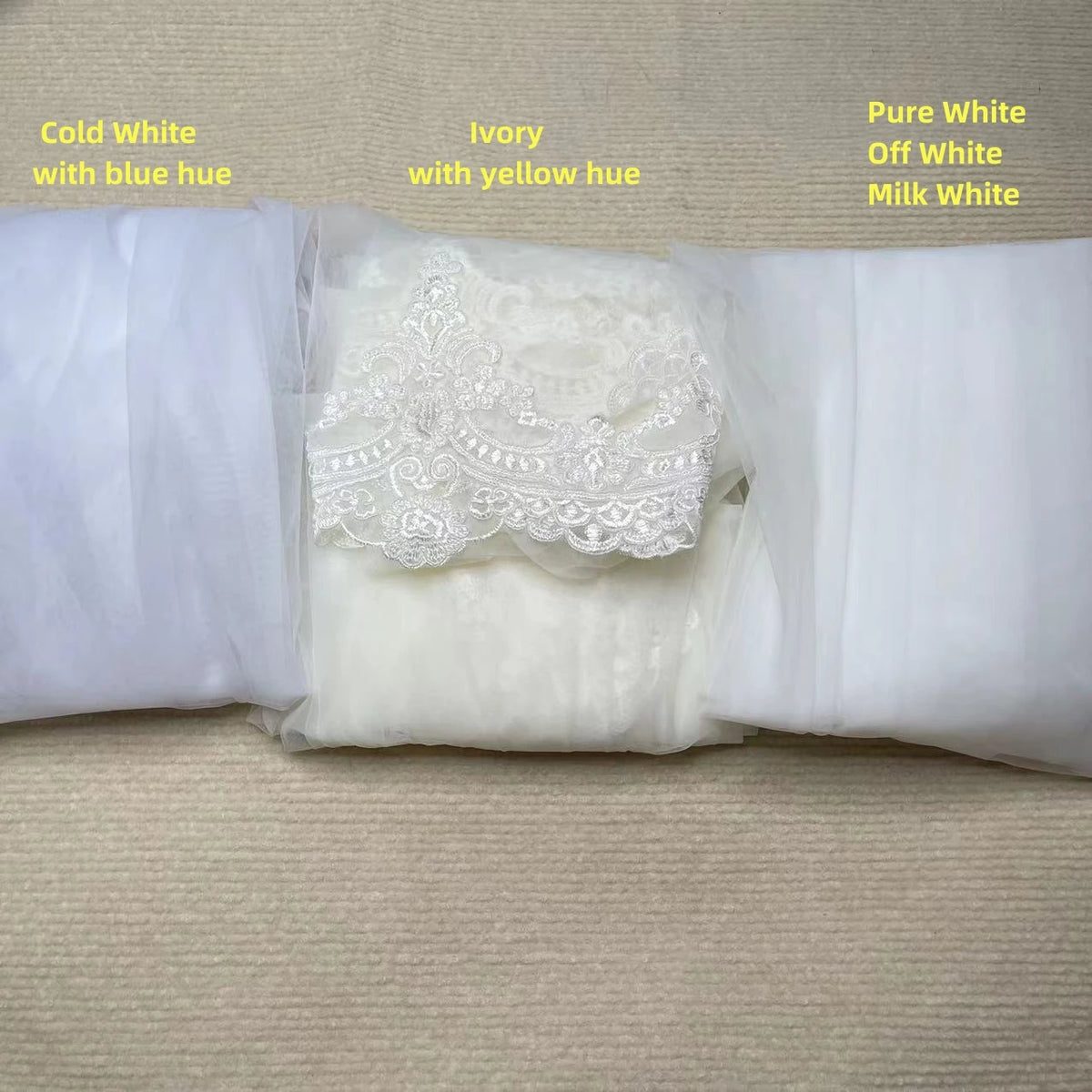 voile mariée cathédrale dentelle florale blanche noire transparente femme classique