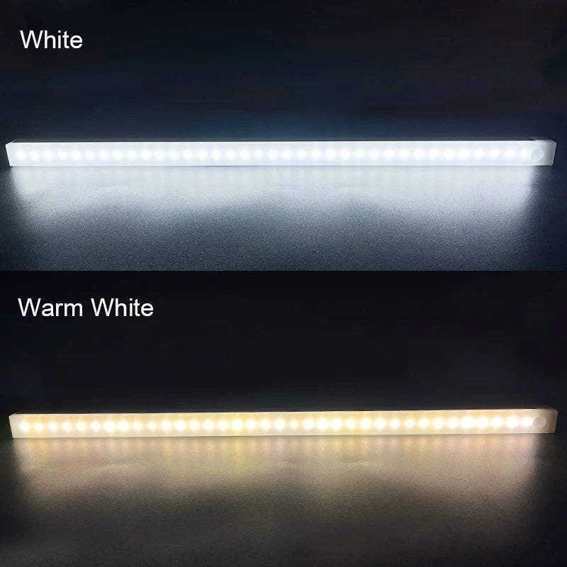 lampe led sans fil rechargeable capteur mouvement adhésif blanc moderne chambre cuisine escalier