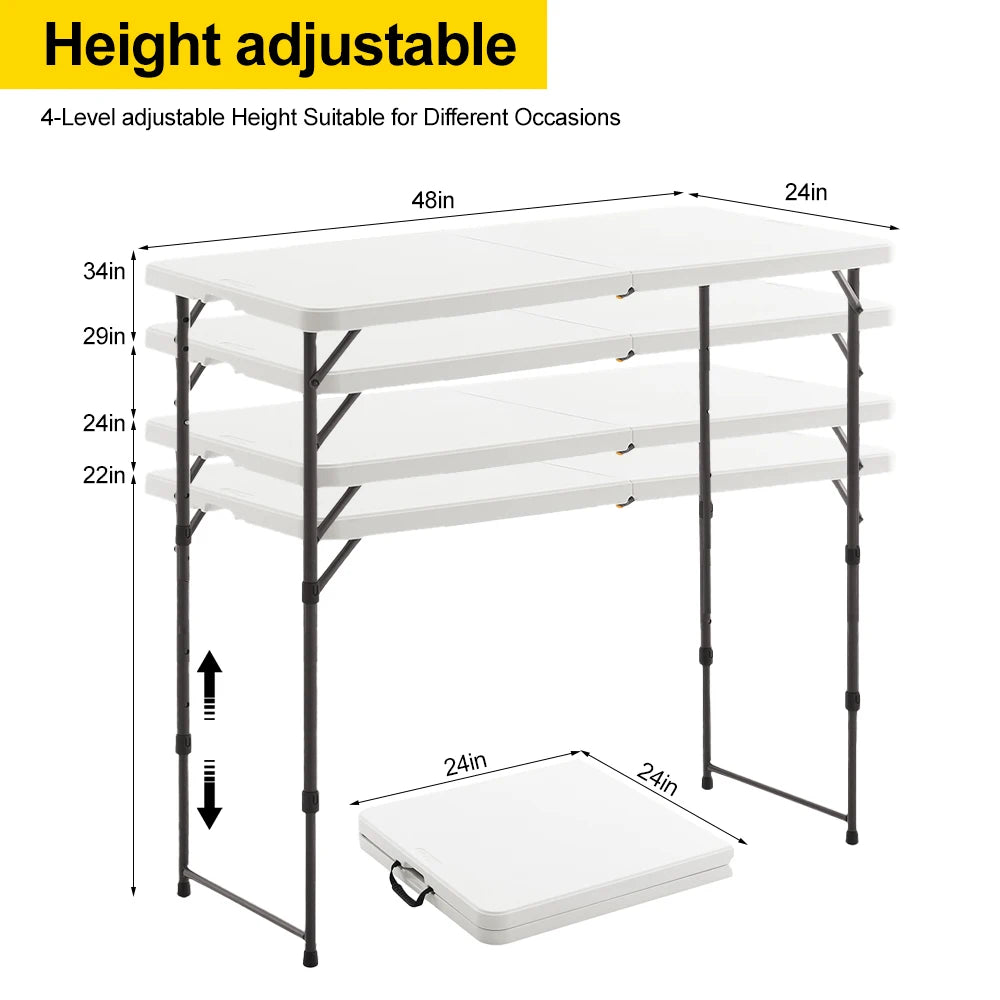 table pliante moderne blanc noire chaises pliantes pieds métal utilitaireextérieur fêtes pique nique