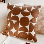 taies d'oreiller décoratives patchwork fleurs géométrique rayures moderne maison coton polyester