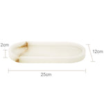 ensemble accessoires salle bain marbre blanc onyx distributeur savon plateau pot brosse dents