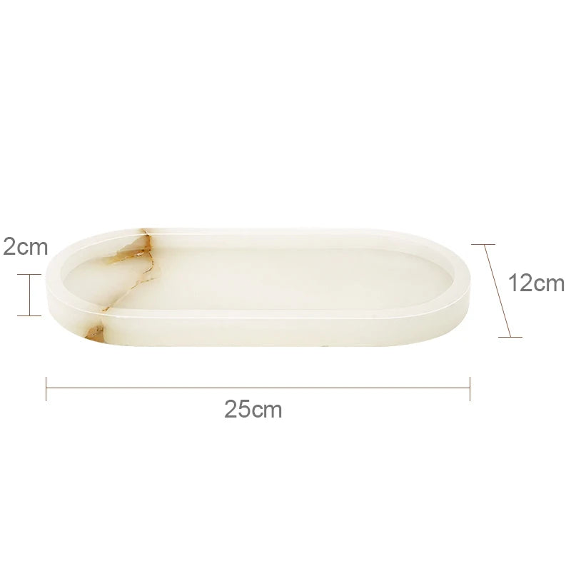 ensemble accessoires salle bain marbre blanc onyx distributeur savon plateau pot brosse dents