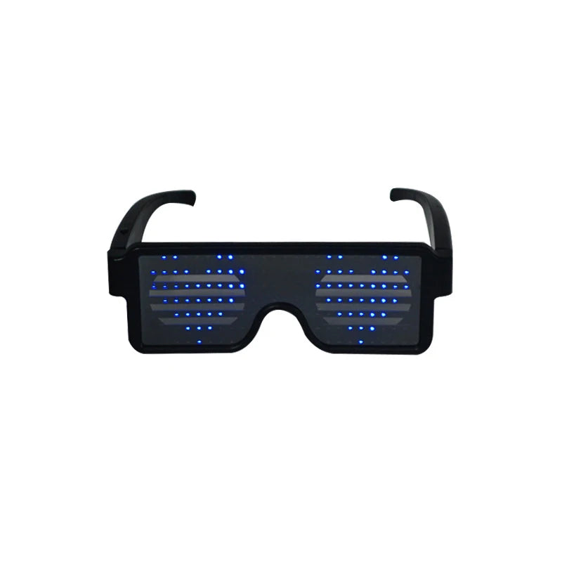lunettes led rouges bleues vertes modernes technologiques occasion fête anniversaire mariage noël