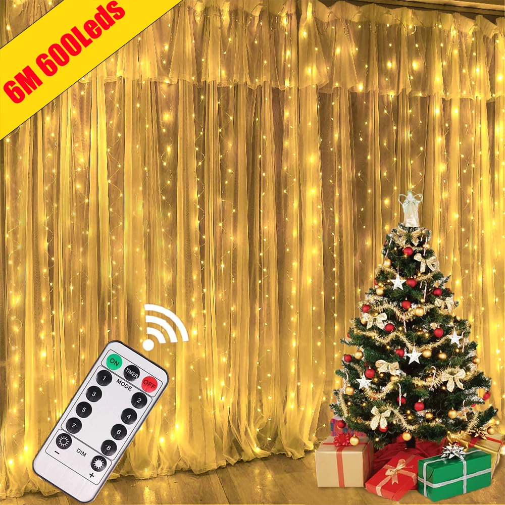 guirlande lumineuse led multi couleur blanc chaud télécommande modes décoration noël moderne