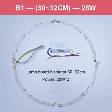 plaque led circulaire blanche ventilateur magnets ruban adhésif moderne