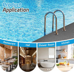 tapis sol pvc moderne antidérapant drainage rapide salle bain piscine extérieur noir gris rouge