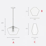 lampe suspendue moderne transparente chaîne dorée ampoule incluse flux lumineux variable certifications multiples sécurité