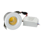 Spot LED 3W réglable blanc 4000K noir moderne clips aluminium 220V 12 mois garantie