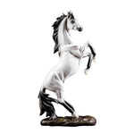 statuette cheval résine blanc noir rouge réaliste brillante décoration classique sculpturalSTONEBASE