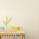 papier peint moderne imperméable rayures horizontales noir beige résistant humidité moisissures