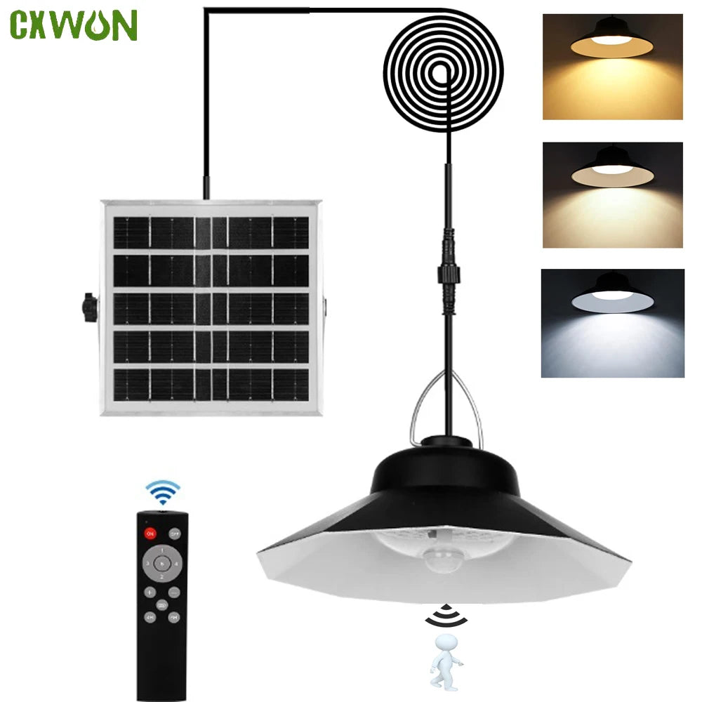 lampe solaire détecteur mouvement réglable télécommande extérieure garage moderne 3000k 4500k 6000k 98led