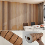 papier peint vinyle moderne rayures noires fond beige autocollant cuisine chambre salon