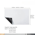 tableau blanc effaçable aimants marqueurs gomme effacer adhésif moderne blanc uni opaque A3 A4