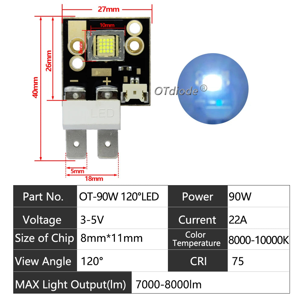 composant électronique led 60w 80w 90w 3v 5v 12v noir doré gris pcb cuivre