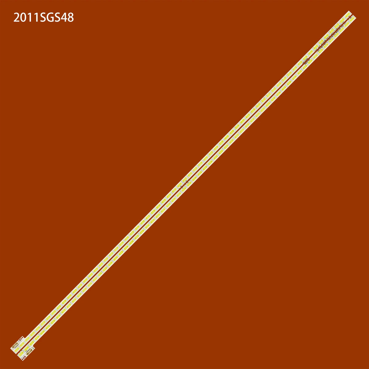 ruban led blanc ligne rectiligne moderne connecteurs opacité led 48 inch 64 diodes