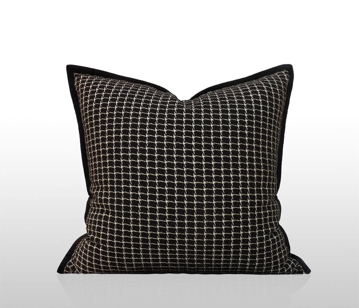 taies d'oreiller jacquard patchwork moderne rayées marron doré élégantes respectueuses environnement adhésives maison