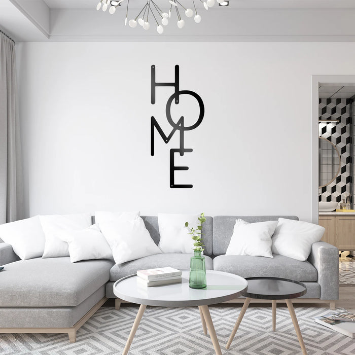 Plaque de décoration murale en métal blanc suspendue dans un salon moderne