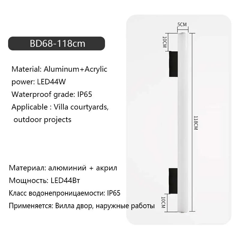applique murale led moderne blanc noir fixée mur éclairage quotidien chambre cuisine salon