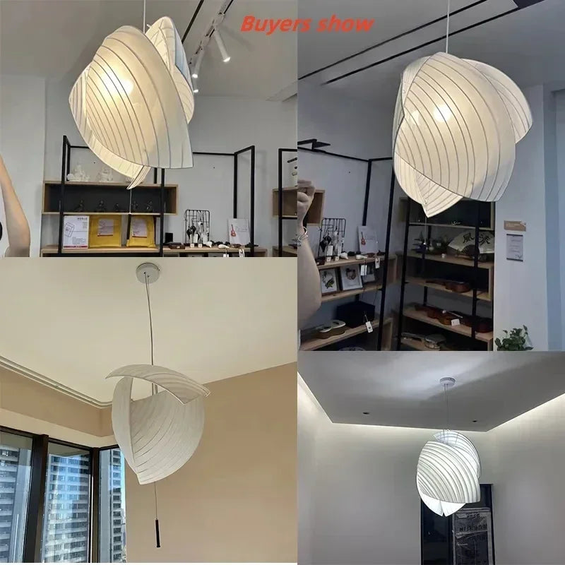 lampe suspendue moderne blanc rayures horizontales opacité cordon interrupteur 2000 82000 lumens