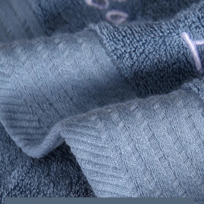 serviettes bambou rapide absorption blanc rose bleu noir écriture brodée texture douce classiqueUsageId:123