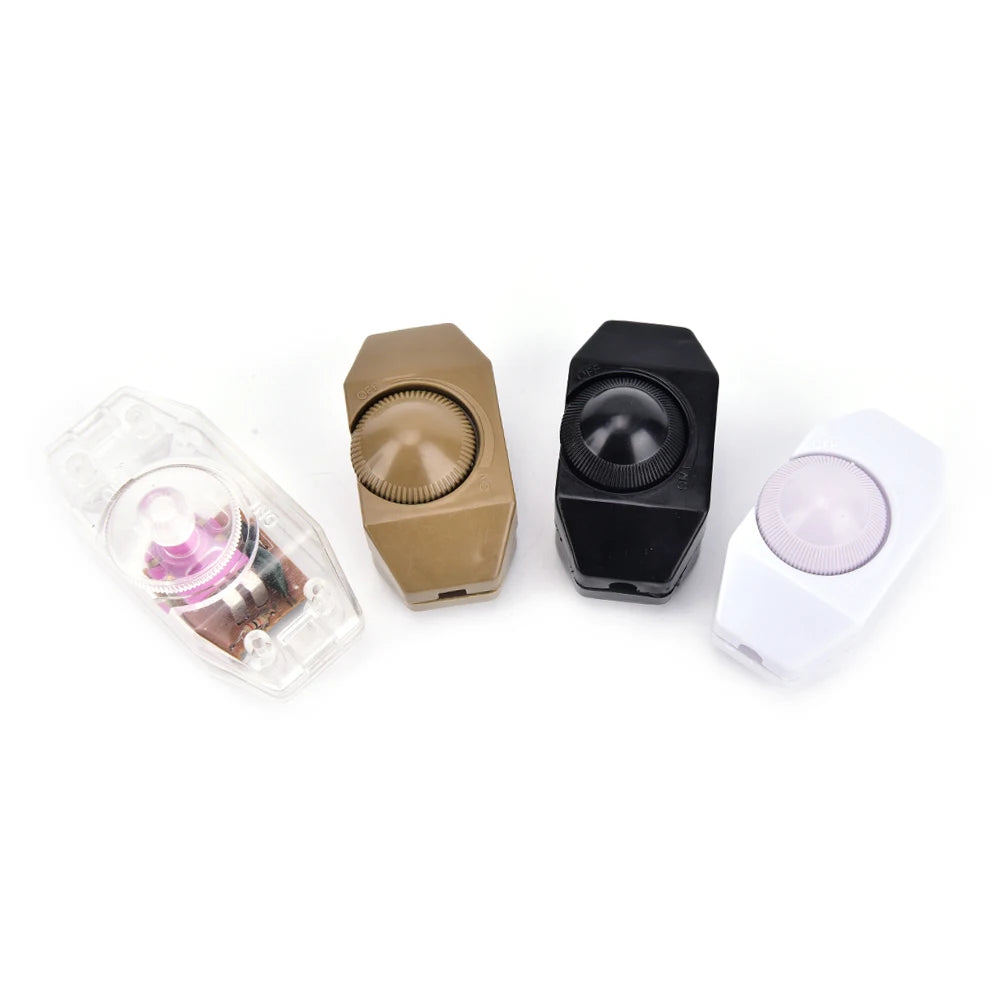 bouton porte moderne plastique couleur beige noir blanc matériau opaques variateur led