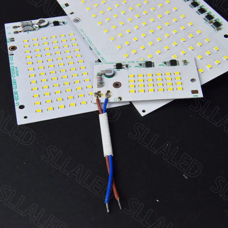 éclairage commercial led 20w 50w 100w smd 2835 blanc matrice diodes opacité électronique condensateurs