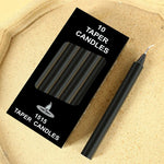 bougies parfumées boîte 10 pièces rouge blanc jaune rose orange bleu vert marron noir
