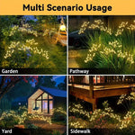 lampe solaire décorative fleurs artificielles lumineuses moderne noir multicolore led jardin extérieur fixée piquet