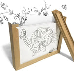cadres photo bois enfants dessins animaux paysages aimants minimaliste rustique