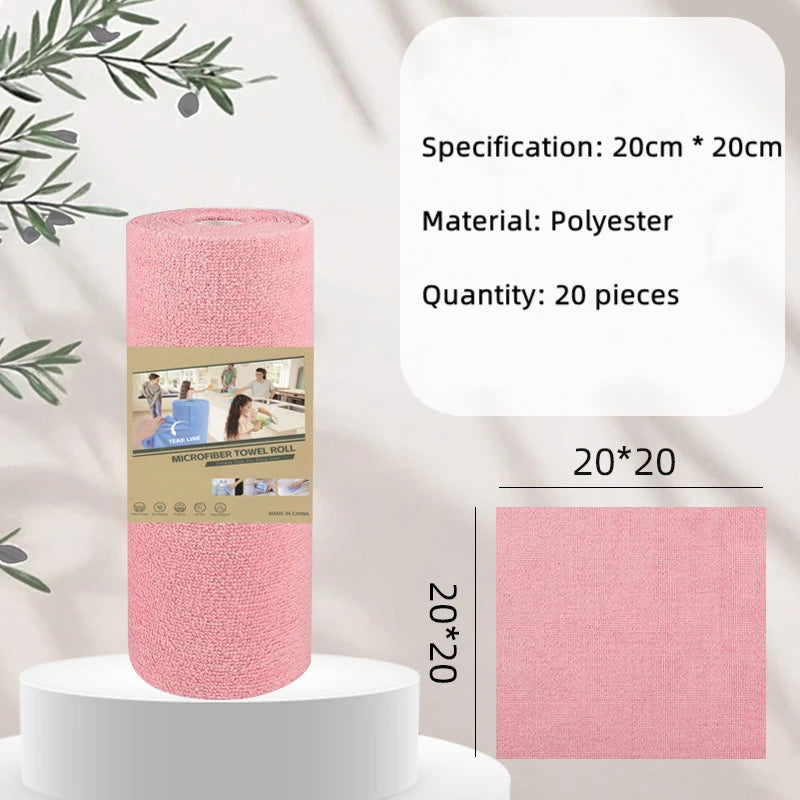 serviettes cuisine réutilisables microfibre rose bleu vert gris modernes tringle bois