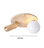 Lampe moderne bois naturel pierre beige interrupteur tactile 249 2000 flux lumineux