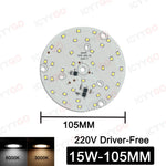 plaque led 100w 80w blanc moderne 198mm 160mm sans pilote smd2835 aluminium