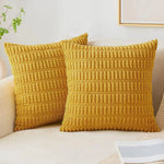 taies d'oreiller carrées polyester gris texture bohême moderne 40x40cm 50x50cm coussin intérieur fermeture glissière