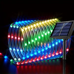 guirlande lumineuse solaire multicolore moderne modes d'éclairage led auto adhesiveextérieurintérieur