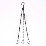 panier suspendu vintage noir beige rose chaines métalliques crochets