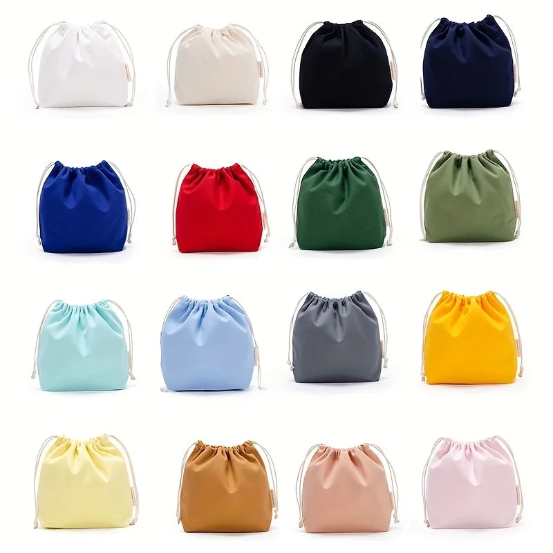 sac toile coton blanc noir bleu rouge vert jaune beige marron rose classique cordon
