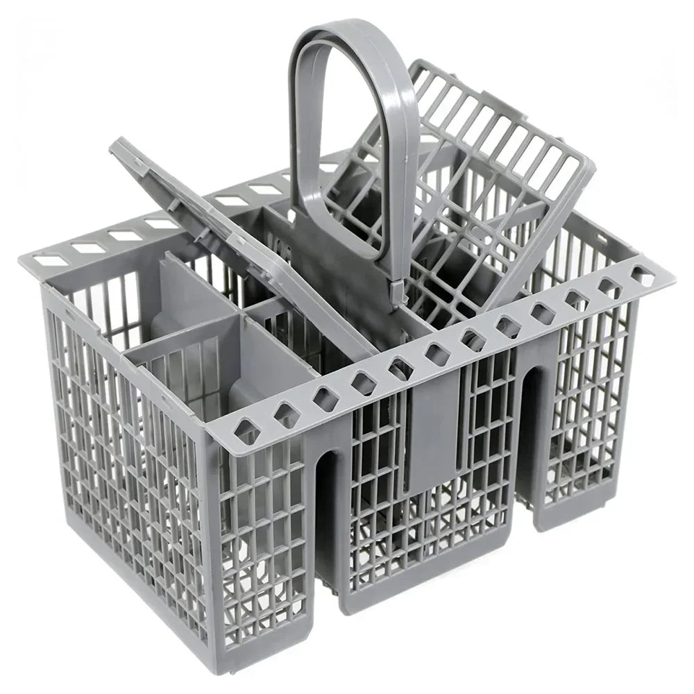panier vaisselle gris moderne cuillères fourchettes couteaux grille pratique lave vaisselle