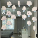 rideau decoratif doux papillons etoiles rose velours semi transparent enfantin chambre fille